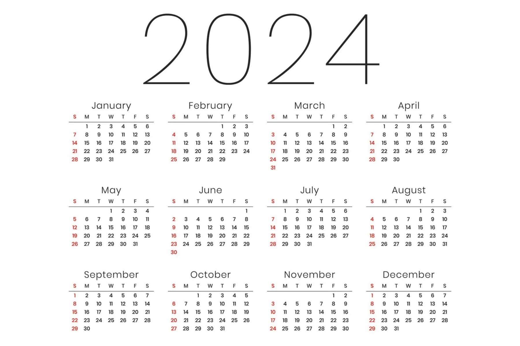 Calendars printing sample