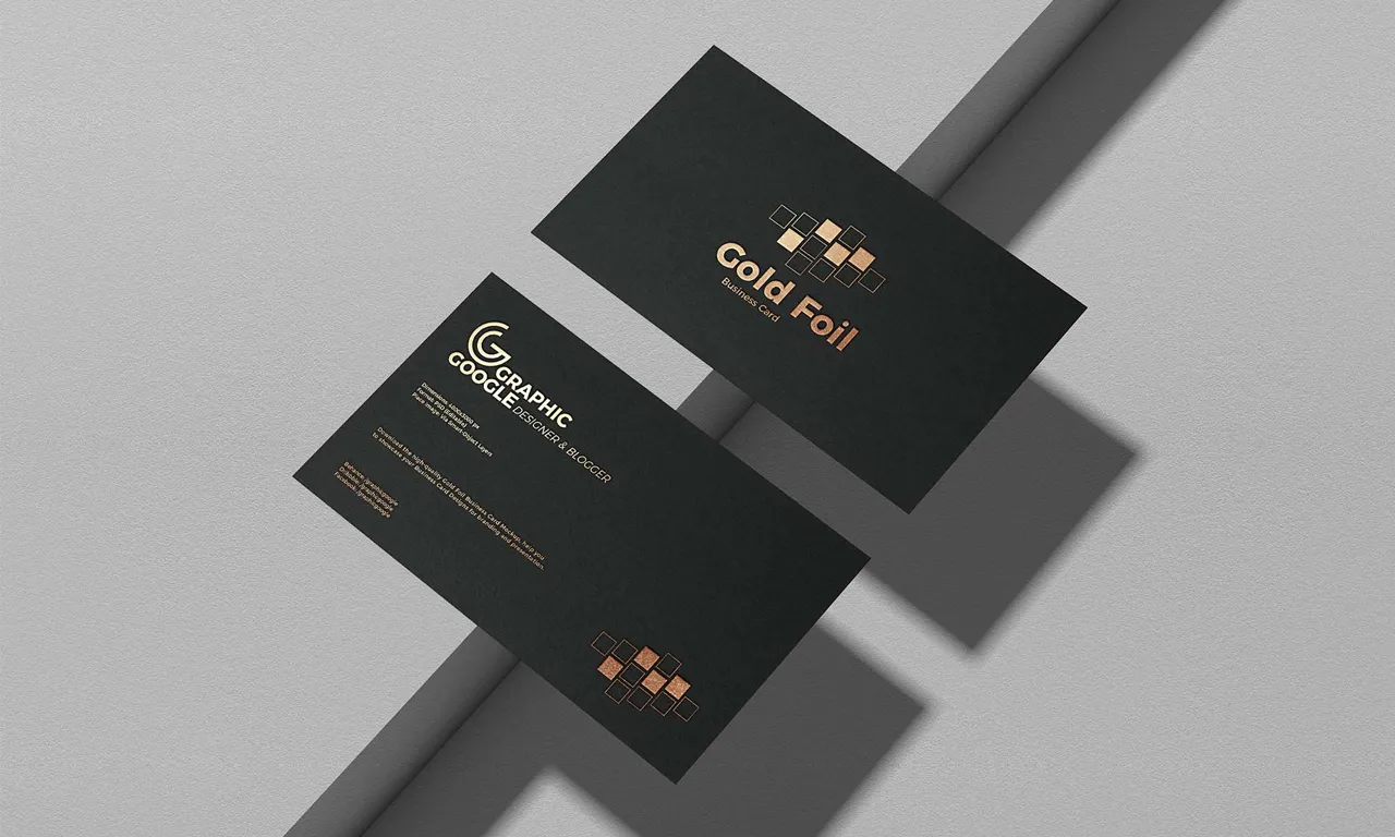 Gold foil stamped business cards printed in Maldives