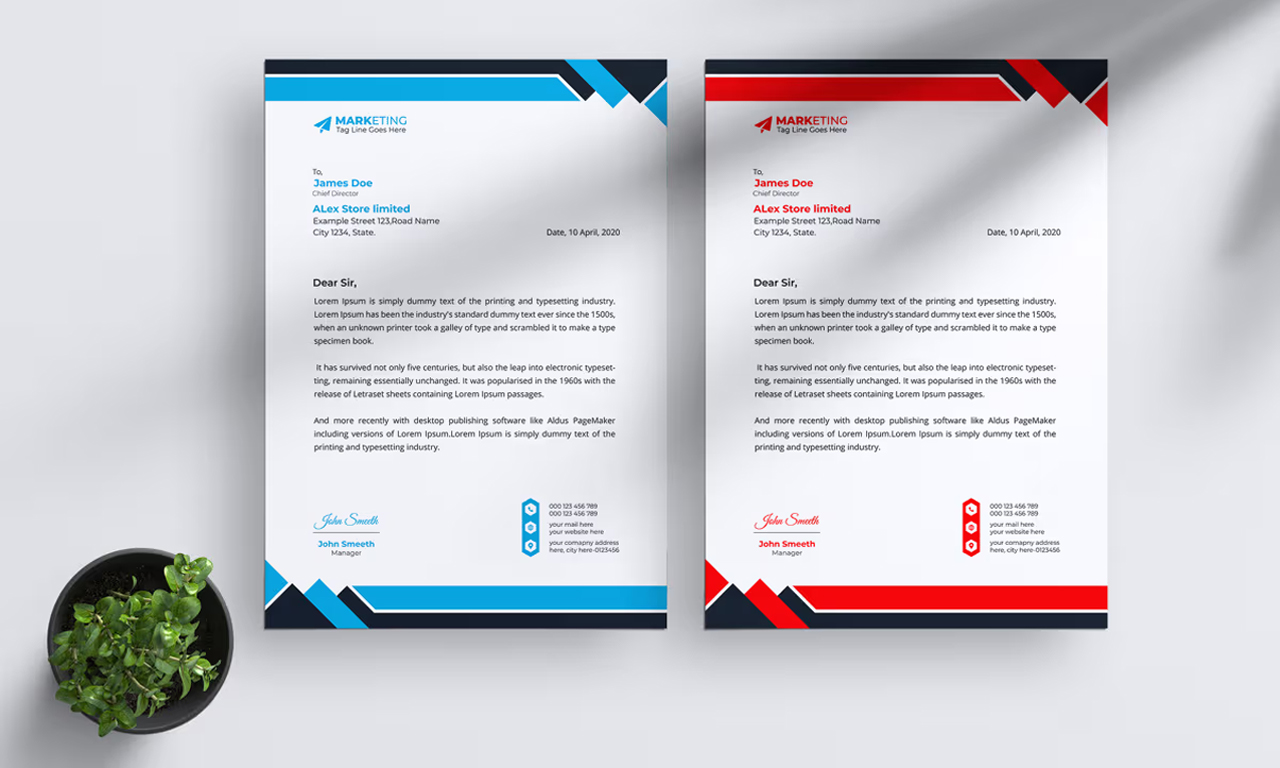 Letterhead Printing in the Maldives | Perfect Digital Solutions